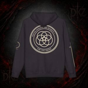 Skull & Geometry Hoodie — Minimal Occult Graphic Pullover